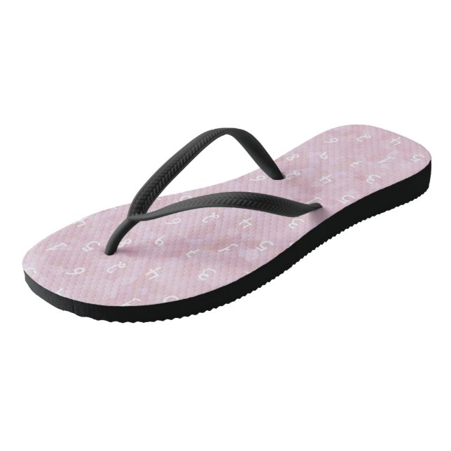 Adult Flip Flops, Slim Straps Thongs (Angled)
