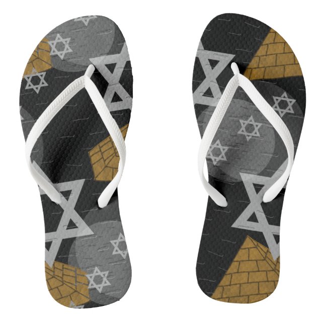 Adult Flip Flops, Slim Straps Thongs (Footbed)