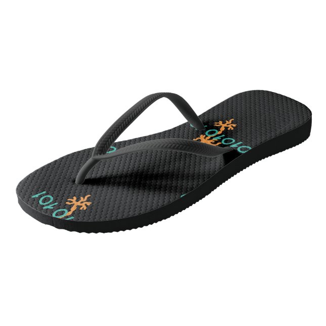Adult Flip Flops, Slim Straps Thongs (Angled)