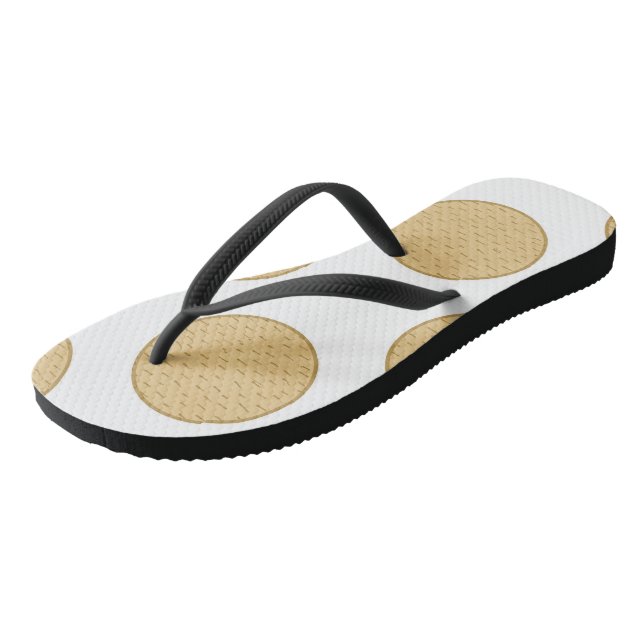 Adult Flip Flops, Slim Straps Thongs (Angled)
