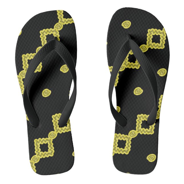 Adult Flip Flops, Wide Straps Thongs (Footbed)