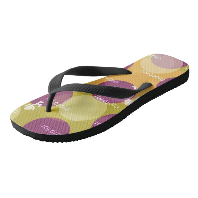 Adult Flip Flops, Wide Straps Thongs (Angled)