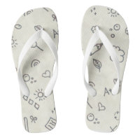 Adult Flip Flops, Wide Straps