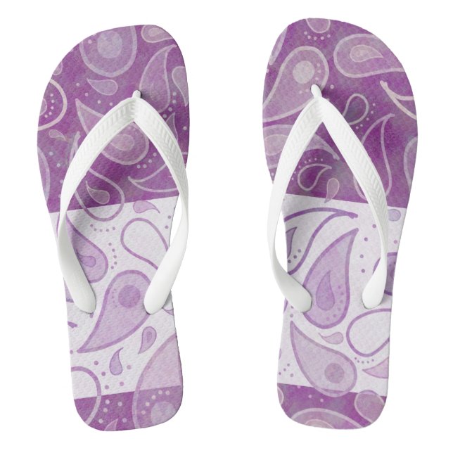 Adult Flip Flops, Wide Straps Thongs (Footbed)