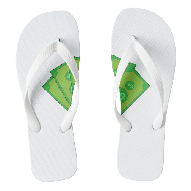 Adult Flip Flops, Wide Straps Thongs (Footbed)