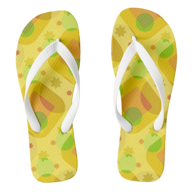 Adult Flip Flops, Wide Straps Thongs (Footbed)