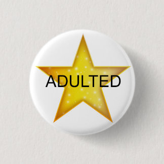 Adult God Star - Adulted 3 Cm Round Badge