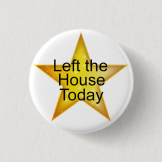 Adult Gold Star 3 Cm Round Badge