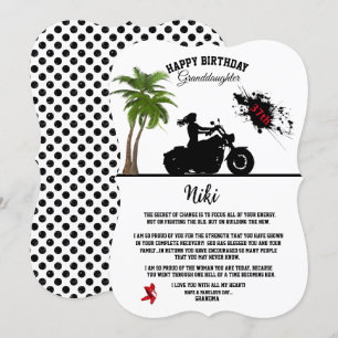 Adult Granddaughter Birthday Invitation