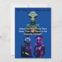 Adult Halloween Alien Dress contest