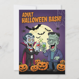 Adult Halloween Bash Invitation