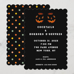Adult Halloween Cocktail Party Invitation