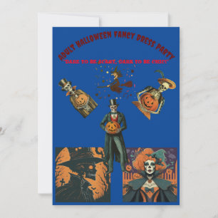 Adult Halloween Fancy Dress Party Invitation
