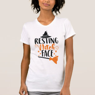 Adult Halloween Funny   Resting Witch Face T-Shirt