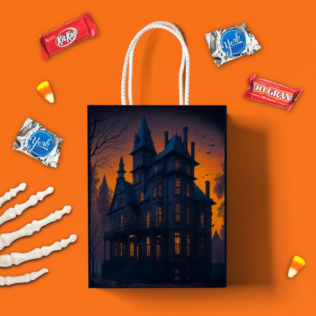 Adult Halloween Haunted Mansion Party Medium Gift Bag (Creator Uploaded)