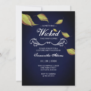 Adult Halloween Invitations Costume Party