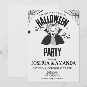 Adult Halloween party  Invitation