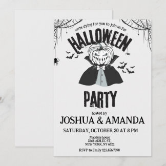 Adult Halloween party  Invitation