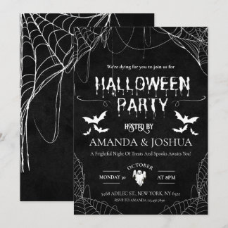 Adult Halloween Party  Invitation