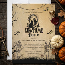 Adult Halloween Party Vintage Gothic Skeleton