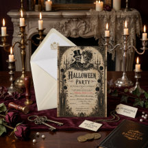 Adult Halloween Party Vintage Gothic Skull