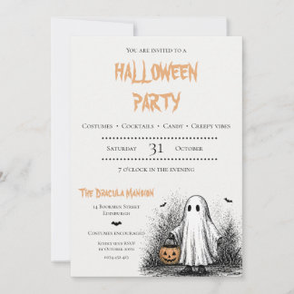 Adult Halloween Spooky Party Invitation