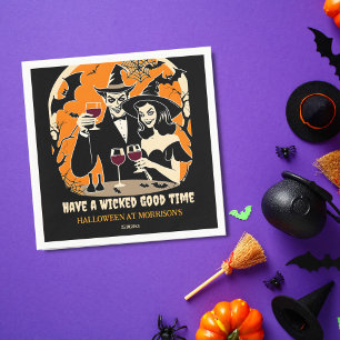 Adult Halloween wicked good time party tableware Napkin