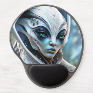 Adult humanoid female alien insecticide typically  gel mouse pad