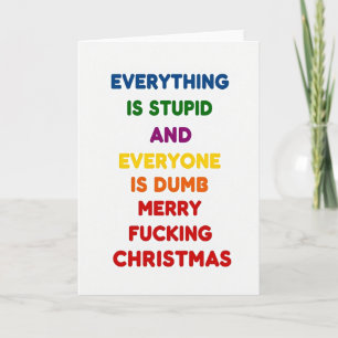Adult Humor Christmas Card