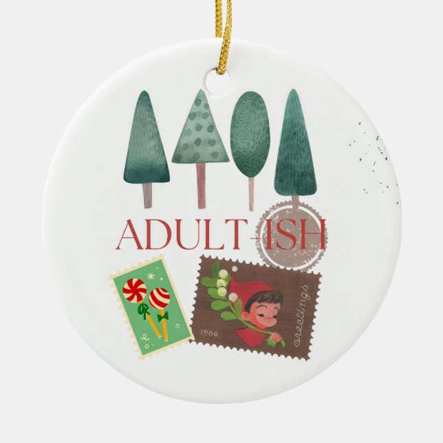 Adult humour ceramic ornament (Front)