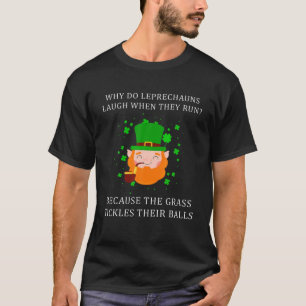 Adult Humour Leprechaun Dirty Joke St Patricks Day T-Shirt