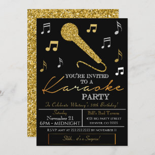 Adult Karaoke Party Invitation