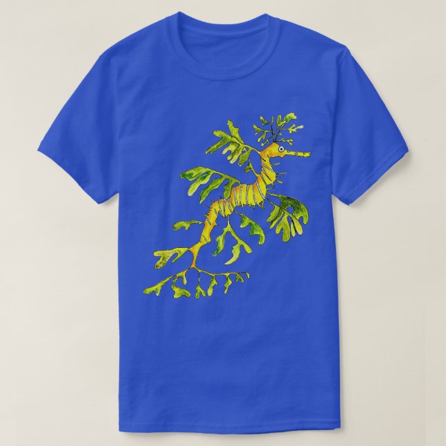 Adult Leafy Sea Dragon white T-Shirt (Design Front)