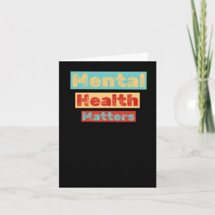 Adult Mental Health S Colourful Design Sticker  Card