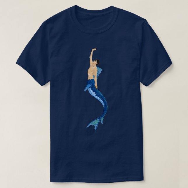 Adult Merman T-Shirt (Design Front)