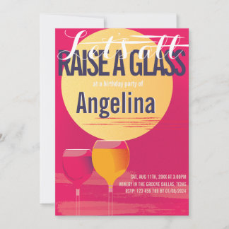 Adult minimalistic birthday invitation no age