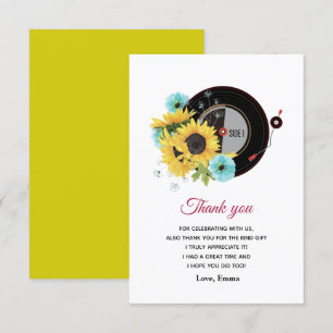 adult music thank you card