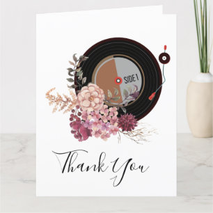 adult music, thank you card