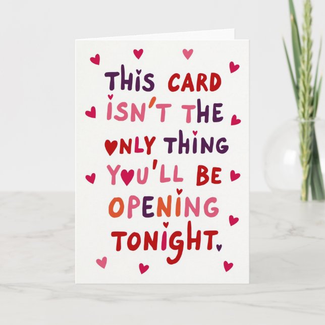 Adult Opening Tonight Card (Front)