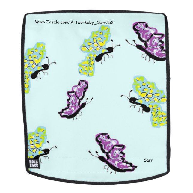Adult Packpack / Buterflies Backpack (Removable Face)