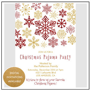 adult pajama party invitations