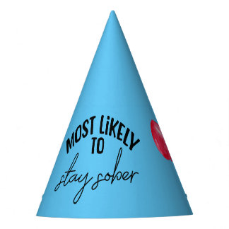 Adult Party Hats, Sober  Party Hat