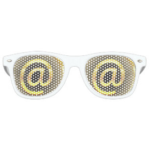 @ Adult Party Shades, White Retro Sunglasses
