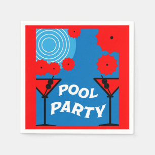 Adult Pool Parties Napkin