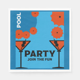 Adult Pool Parties Napkin