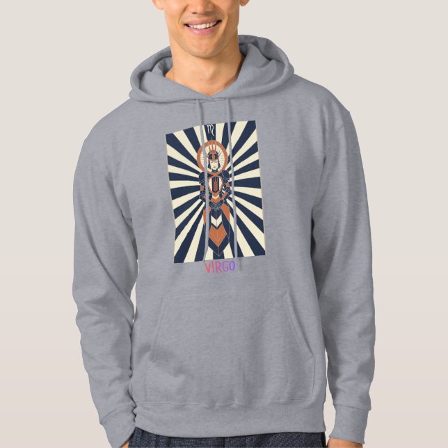 Adult Pullover Hoddie Zodiac Virgo  Size Large (Front)