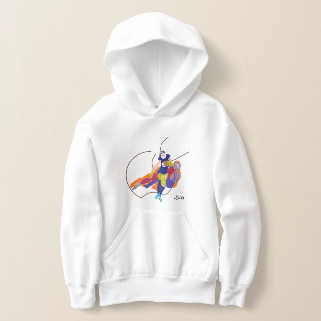 Adult Pullover Hoodie : Touchdown (Laydown)