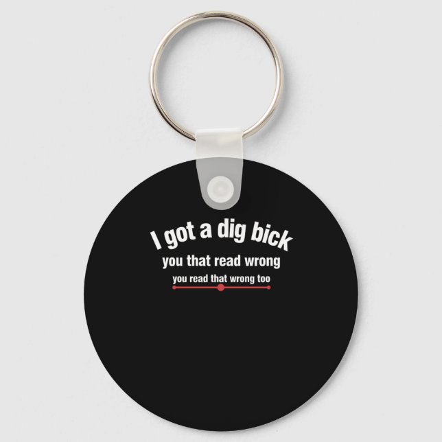 Adult Puns Wordplay Funny Misspelled Wrong Phrasin Key Ring (Front)