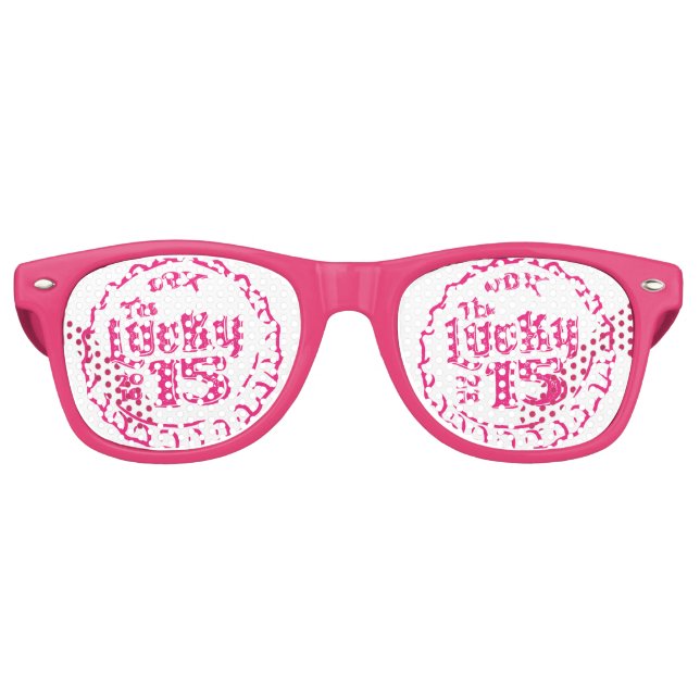 Adult Retro Party Shades, White Retro Sunglasses (Front)