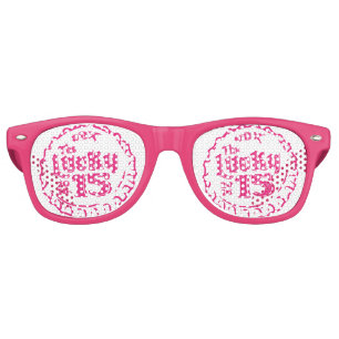 Adult Retro Party Shades, White Sunglasses